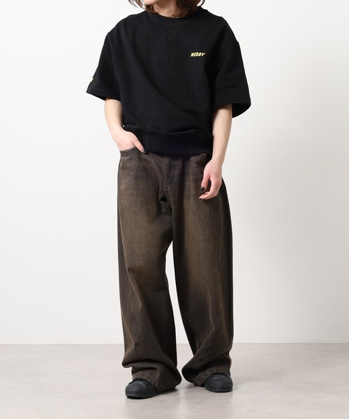 NERDY（ノルディ）の「スウェットシャツ（スウェット・レディース・イエロー/ホワイト/パープル/ブラック・S/L/M）」の9枚目の写真