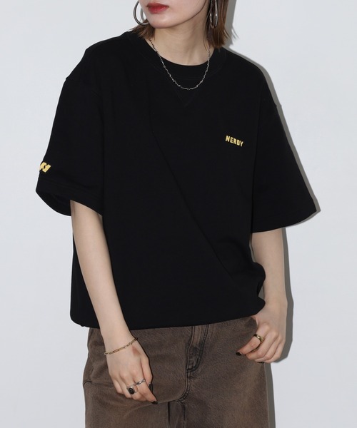 NERDY（ノルディ）の「スウェットシャツ（スウェット・レディース・イエロー/ホワイト/パープル/ブラック・S/L/M）」の14枚目の写真