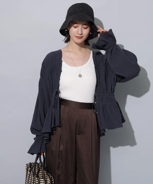 ヴィンテージサテンタックパンツ（その他パンツ）｜Arpege story