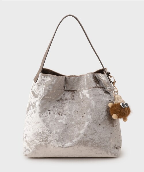 UNTITLED（アンタイトル）の「【トレンド／バッグチャーム付き】ワンハンドルバッグ（ショルダーバッグ・レディース・ブラック/ベージュ/ベージュ系5・99）」の5枚目の写真