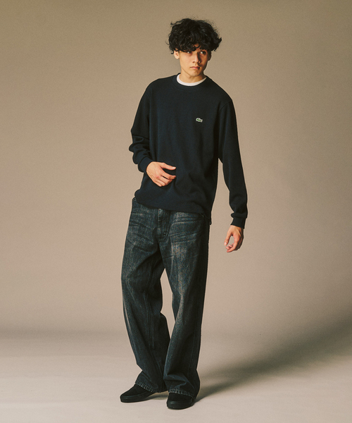 LACOSTE(ラコステ)の「【LACOSTE / ラコステ】 別注 ワッフルL/S カットソー(Tシャツ/カットソー・メンズ・カーキ/チャコールグレー/ブラック・4/5/6/3)」の10枚目の写真