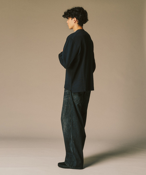 LACOSTE(ラコステ)の「【LACOSTE / ラコステ】 別注 ワッフルL/S カットソー(Tシャツ/カットソー・メンズ・カーキ/チャコールグレー/ブラック・4/5/6/3)」の11枚目の写真