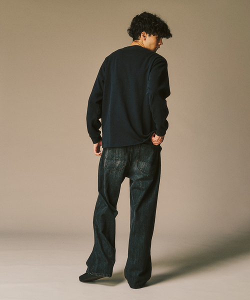 LACOSTE(ラコステ)の「【LACOSTE / ラコステ】 別注 ワッフルL/S カットソー(Tシャツ/カットソー・メンズ・カーキ/チャコールグレー/ブラック・4/5/6/3)」の12枚目の写真