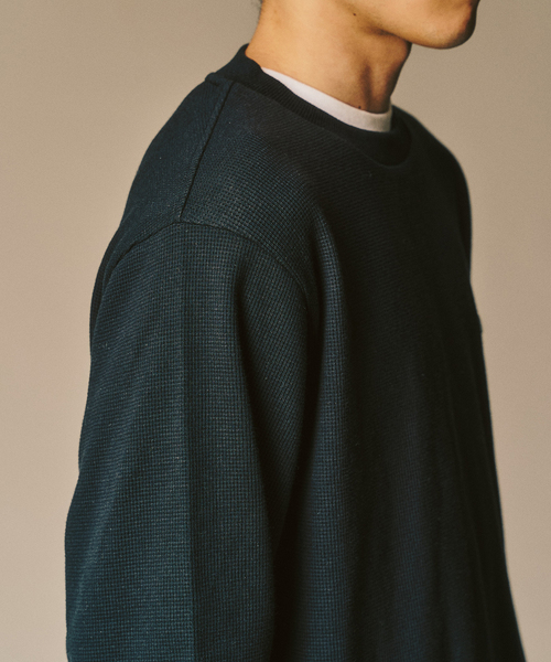 LACOSTE(ラコステ)の「【LACOSTE / ラコステ】 別注 ワッフルL/S カットソー(Tシャツ/カットソー・メンズ・カーキ/チャコールグレー/ブラック・4/5/6/3)」の17枚目の写真