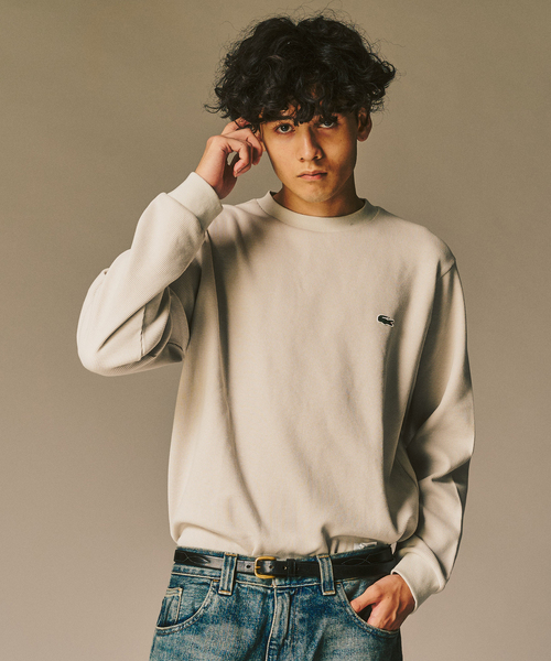 LACOSTE(ラコステ)の「【LACOSTE / ラコステ】 別注 ワッフルL/S カットソー(Tシャツ/カットソー・メンズ・カーキ/チャコールグレー/ブラック・4/5/6/3)」の21枚目の写真