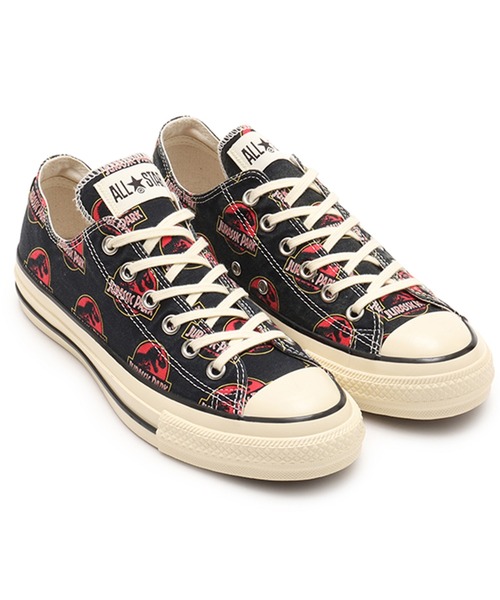 CONVERSE(コンバース)の「CONVERSE ALL STAR AGED LG OX / JURASSIC PARK / コンバース オールスター エイジド LG オックス / ジュラシックパーク(スニーカー・メンズ・ブラック・30.0cm/29.0cm/28.0cm/27.5cm/27.0cm/26.5cm/26.0cm/25.5cm)」の1枚目の写真