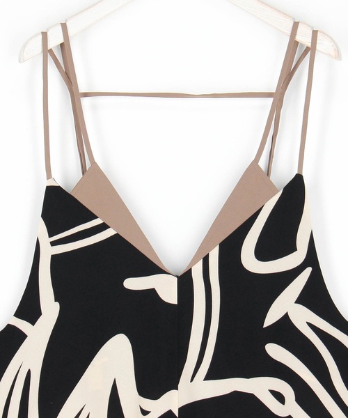 セール】プリント柄キャミワンピース（ワンピース）｜NICOLE white