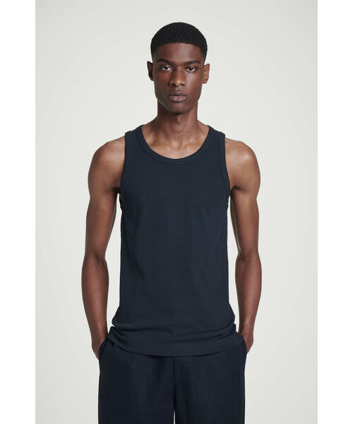 完売品 COS スクープネック リブニットタンクトップ ホワイト 3着 RIBBED SILK TANK TOP リブシルクタンクトップ｜COS コス 公式