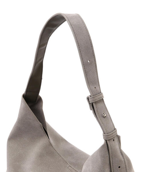 NATURAL BEAUTY BASIC（ナチュラルビューティーベーシック）の「◇トライアングルワンショルダーバッグ（ショルダーバッグ・レディース・グレー/ダークブラウン/ブルー・ﾌﾘ-）」の9枚目の写真