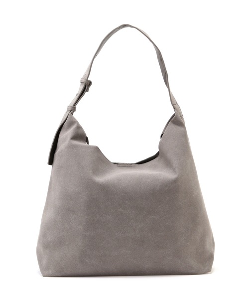 NATURAL BEAUTY BASIC（ナチュラルビューティーベーシック）の「◇トライアングルワンショルダーバッグ（ショルダーバッグ・レディース・グレー/ダークブラウン/ブルー・ﾌﾘ-）」の4枚目の写真