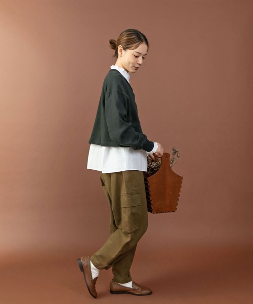 PAR ICI（パーリッシィ）の「グランジウォッシュ スタンドフリルブラウス（シャツ/ブラウス・レディース・ピンク/ホワイト/ベージュ系その他・FREE）」の18枚目の写真