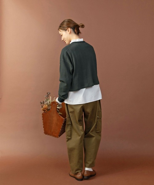 PAR ICI（パーリッシィ）の「グランジウォッシュ スタンドフリルブラウス（シャツ/ブラウス・レディース・ピンク/ホワイト/ベージュ系その他・FREE）」の19枚目の写真