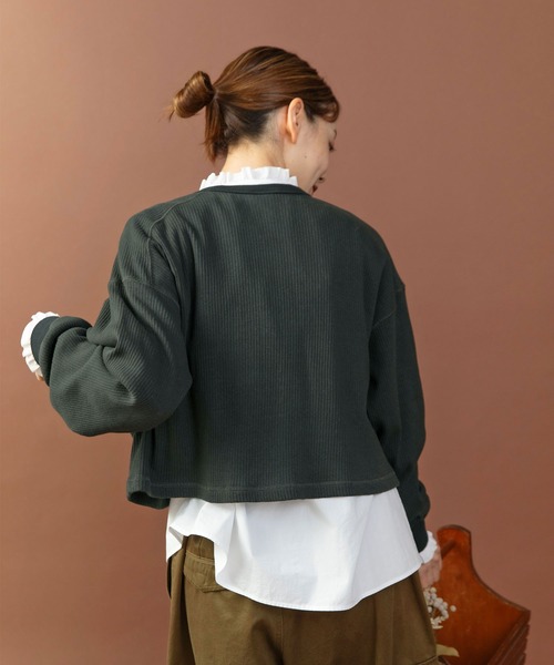 PAR ICI（パーリッシィ）の「グランジウォッシュ スタンドフリルブラウス（シャツ/ブラウス・レディース・ピンク/ホワイト/ベージュ系その他・FREE）」の16枚目の写真