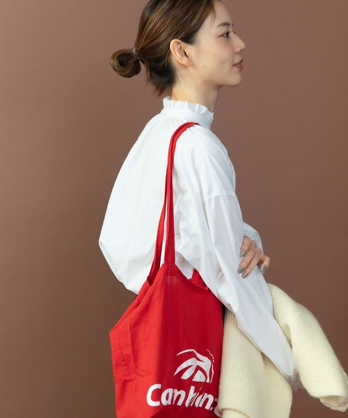 PAR ICI（パーリッシィ）の「グランジウォッシュ スタンドフリルブラウス（シャツ/ブラウス・レディース・ピンク/ホワイト/ベージュ系その他・FREE）」の6枚目の写真