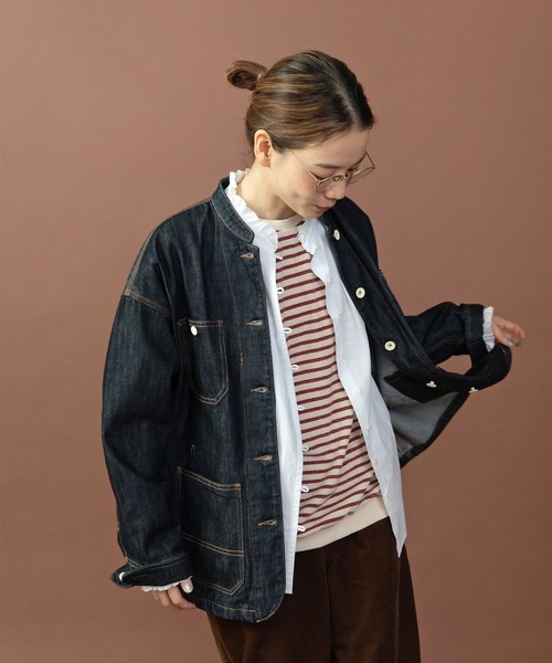 PAR ICI（パーリッシィ）の「グランジウォッシュ スタンドフリルブラウス（シャツ/ブラウス・レディース・ピンク/ホワイト/ベージュ系その他・FREE）」の20枚目の写真