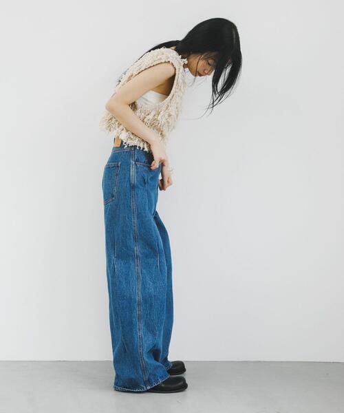 KBF タック WIDE デニム 36 タックWIDEデニム（デニムパンツ）｜KBF（ケイビーエフ）の