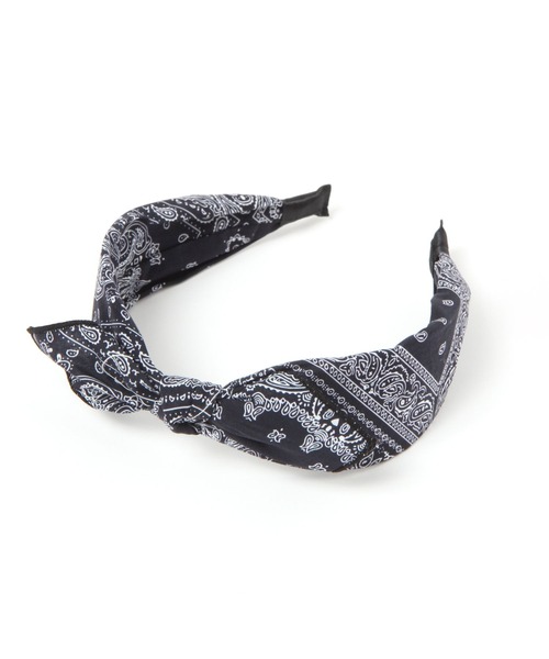 niko and...（ニコアンド）の「バンダナカチューシャ（カチューシャ・レディース・ホワイト/レッド/ネイビー・0）」の2枚目の写真