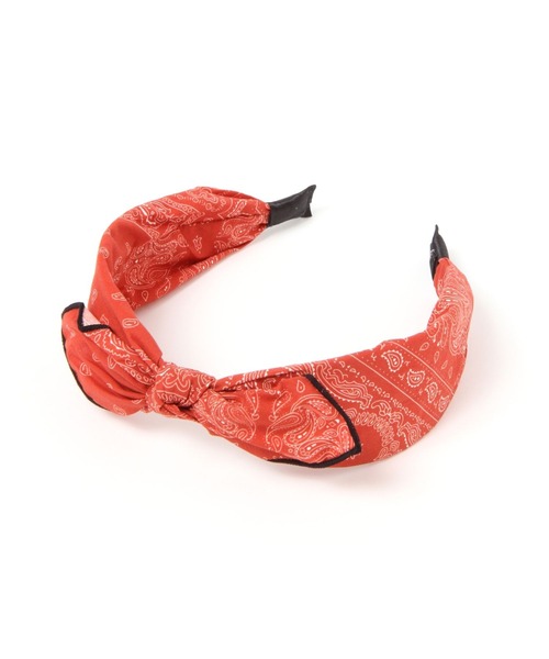 niko and...（ニコアンド）の「バンダナカチューシャ（カチューシャ・レディース・ホワイト/レッド/ネイビー・0）」の3枚目の写真