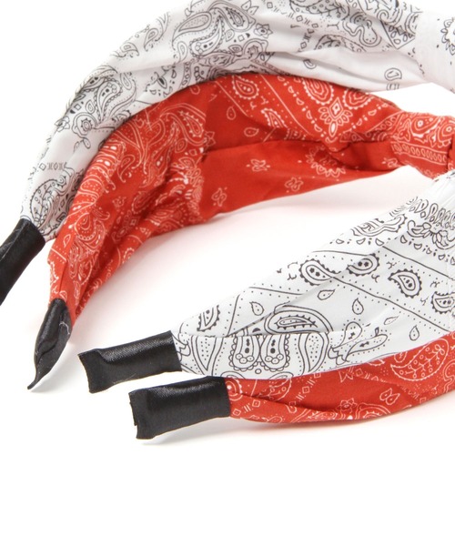 niko and...（ニコアンド）の「バンダナカチューシャ（カチューシャ・レディース・ホワイト/レッド/ネイビー・0）」の8枚目の写真