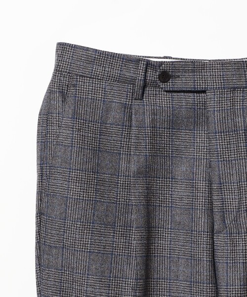 ビームスエフBEAMS Fウィンドウペーンチェック柄グレースーツ上下セットアップ BEAMS Fビームスエフ46グレンチェックスーツセットアップ BEAMS F