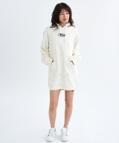 RVCA(ルーカ)の「RVCA/ルーカ パーカーワンピース BF044-352(ワンピース・レディース・ホワイト/ブラック/グレー・M)」の5枚目の写真
