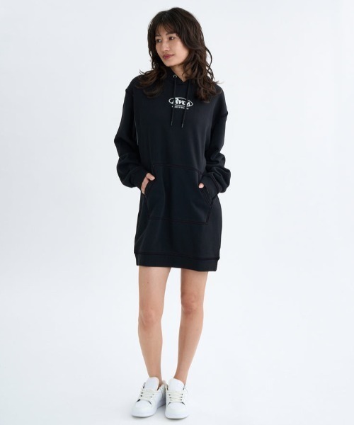 RVCA(ルーカ)の「RVCA/ルーカ パーカーワンピース BF044-352(ワンピース・レディース・ホワイト/ブラック/グレー・M)」の13枚目の写真