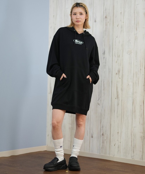 RVCA(ルーカ)の「RVCA/ルーカ パーカーワンピース BF044-352(ワンピース・レディース・ホワイト/ブラック/グレー・M)」の8枚目の写真