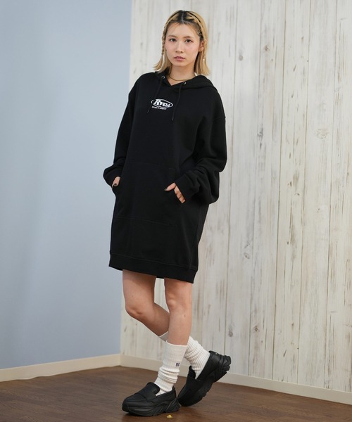 RVCA(ルーカ)の「RVCA/ルーカ パーカーワンピース BF044-352(ワンピース・レディース・ホワイト/ブラック/グレー・M)」の9枚目の写真