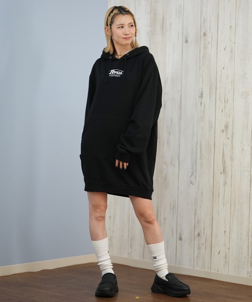 RVCA(ルーカ)の「RVCA/ルーカ パーカーワンピース BF044-352(ワンピース・レディース・ホワイト/ブラック/グレー・M)」の12枚目の写真
