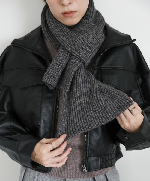 リブニットマフラー（マフラー）｜select MOCA（セレクトモカ）の