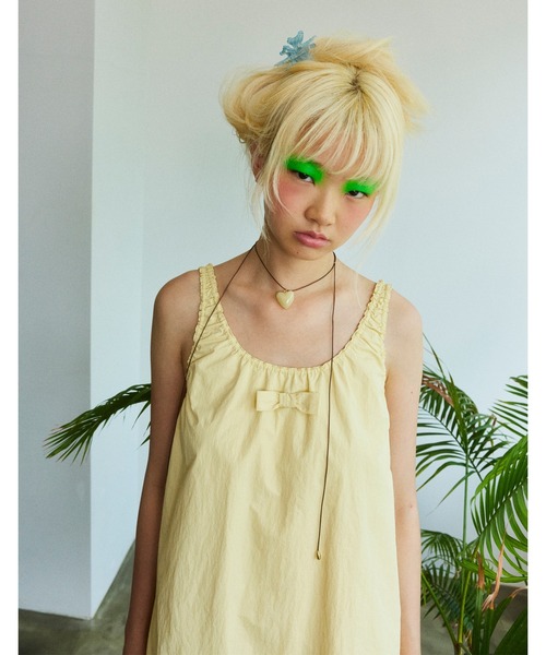 Little sunny bite(リトルサニーバイト)の「【little sunny bite】nylon mini dress(ワンピース・レディース・ホワイト/ブラック/イエロー・SMALL/MEDIUM)」の15枚目の写真
