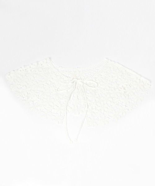 studio CLIP(スタディオクリップ)の「レースマルチWAY付け襟(付け襟・レディース・ホワイト/オフホワイト・FREE)」の4枚目の写真