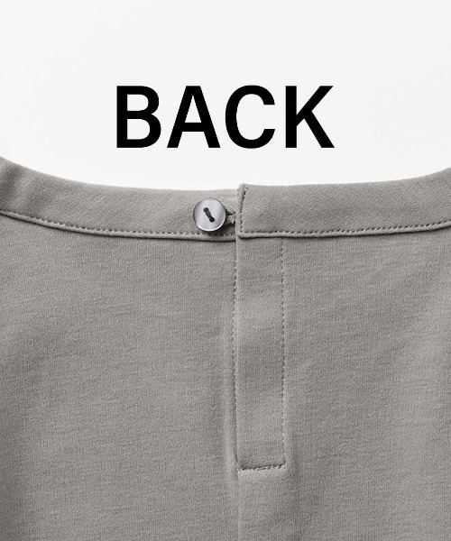 Live in comfort（リブインコンフォート）の「リブ　イン　コンフォート　コットン１００％がうれしい　汗じみ軽減のふんわりカットソートップス（Tシャツ/カットソー・レディース・ライトブルー/グレー/モカ・L/S/M/3L/LL）」の6枚目の写真