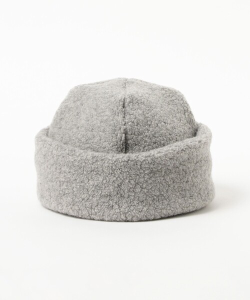 BEAMS BOY(ビームスボーイ)の「【別注】cableami / リサイクル ワッチキャップ(ニットキャップ/ビーニー・レディース・ライトグレー/ネイビー・ONE SIZE)」の4枚目の写真