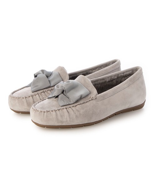 Riz raffinee（リズラフィーネ）の「グログランリボンモカシン（その他シューズ・レディース・ブラック系その他6/クリーム/ターメリック/ブルーグレー・23.5cm/23cm/22.5cm/24cm/24.5cm）」の3枚目の写真