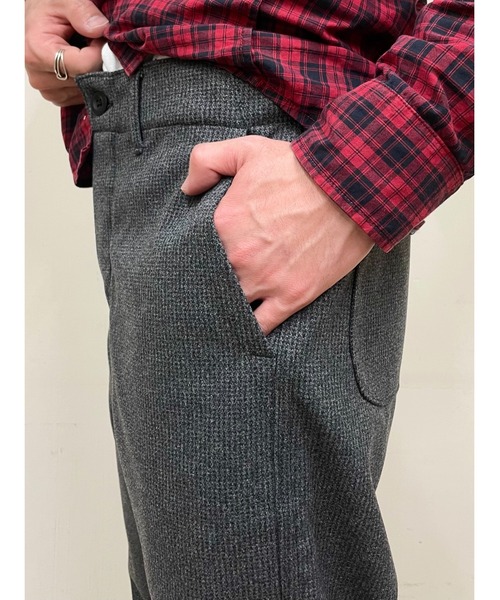 orSlow(オアスロウ)の「orSlow/オアスロウ 別注 ハウンドトゥースツイル フレンチワーク HOUNDSTOOTH&TWILL FRENCH WORK 25FW(その他パンツ・メンズ・ブラウン/チャコールグレー・3/2/1/0)」の4枚目の写真