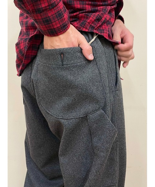 orSlow(オアスロウ)の「orSlow/オアスロウ 別注 ハウンドトゥースツイル フレンチワーク HOUNDSTOOTH&TWILL FRENCH WORK 25FW(その他パンツ・メンズ・ブラウン/チャコールグレー・3/2/1/0)」の5枚目の写真