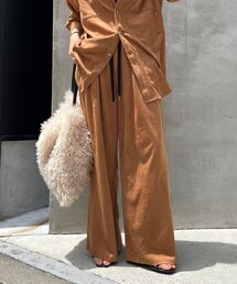 DouDou | スウェードタックパンツ(その他パンツ)
