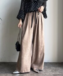 DouDou | スウェードタックパンツ(その他パンツ)