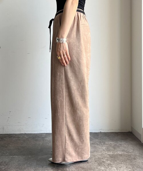 スウェードタックパンツ（その他パンツ）｜DouDou（ドゥドゥ）の