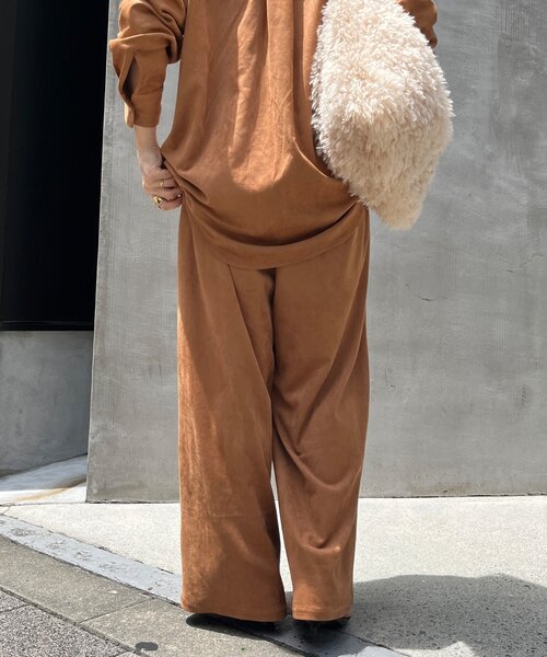 セール】スウェードタックパンツ（その他パンツ）｜DouDou（ドゥドゥ