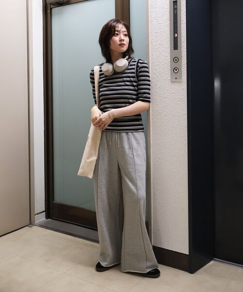 le.coeur blanc（ルクールブラン）の「《手洗い可能》マルチボーダーリブタンク（タンクトップ・レディース・ブラウン系その他2/ブラック系その他・38）」の17枚目の写真