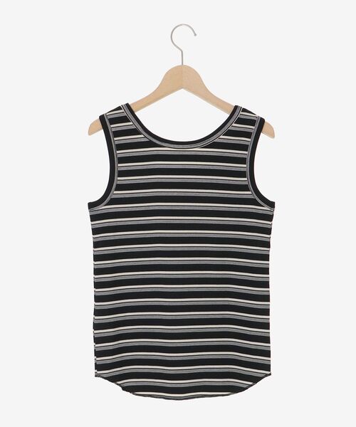 le.coeur blanc（ルクールブラン）の「《手洗い可能》マルチボーダーリブタンク（タンクトップ・レディース・ブラウン系その他2/ブラック系その他・38）」の18枚目の写真