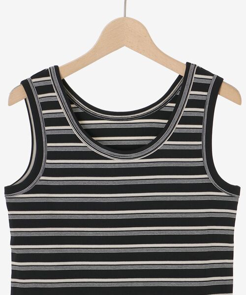 le.coeur blanc（ルクールブラン）の「《手洗い可能》マルチボーダーリブタンク（タンクトップ・レディース・ブラウン系その他2/ブラック系その他・38）」の19枚目の写真