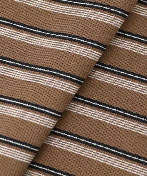 le.coeur blanc（ルクールブラン）の「《手洗い可能》マルチボーダーリブタンク（タンクトップ・レディース・ブラウン系その他2/ブラック系その他・38）」の22枚目の写真