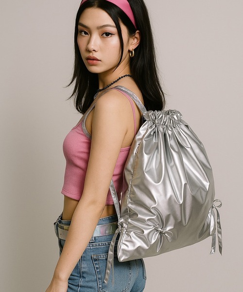 美品❣️caramel ナップサック orange tag 撥水ナップザック／A4対応 | COO ONLINE