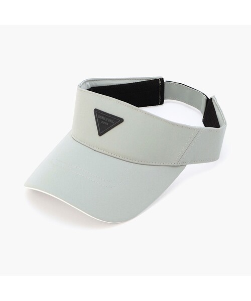 BRIEFING（ブリーフィング）の「【BRIEFING GOLF／ブリーフィングゴルフ】 LA MS TRIANGLE LOGO VISOR（サンバイザー・メンズ・ホワイト/ブラック/ブルー/グレー・FREE）」の4枚目の写真