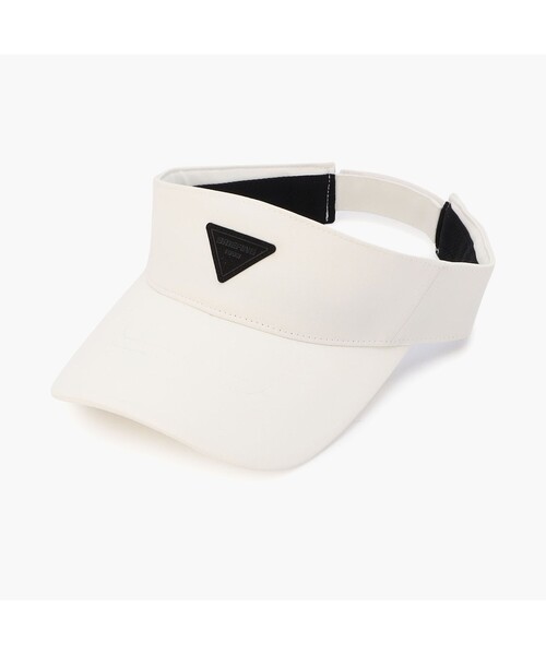 BRIEFING（ブリーフィング）の「【BRIEFING GOLF／ブリーフィングゴルフ】 LA MS TRIANGLE LOGO VISOR（サンバイザー・メンズ・ホワイト/ブラック/ブルー/グレー・FREE）」の2枚目の写真