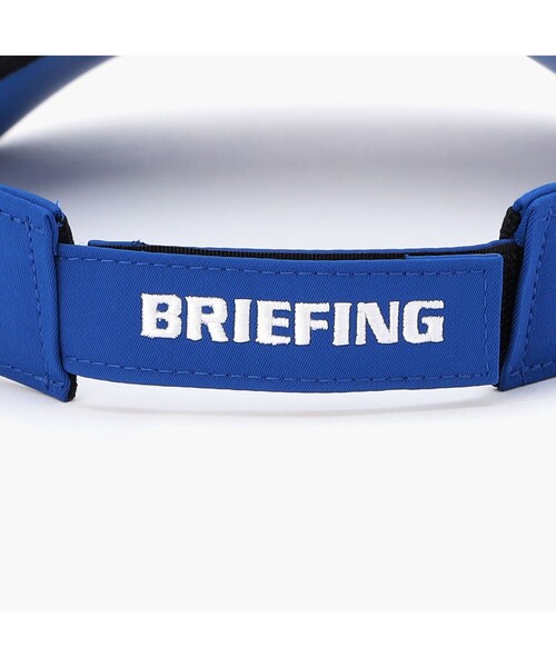 BRIEFING（ブリーフィング）の「【BRIEFING GOLF／ブリーフィングゴルフ】 LA MS TRIANGLE LOGO VISOR（サンバイザー・メンズ・ホワイト/ブラック/ブルー/グレー・FREE）」の9枚目の写真