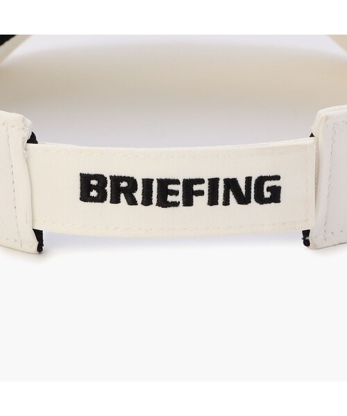 BRIEFING（ブリーフィング）の「【BRIEFING GOLF／ブリーフィングゴルフ】 LA MS TRIANGLE LOGO VISOR（サンバイザー・メンズ・ホワイト/ブラック/ブルー/グレー・FREE）」の13枚目の写真
